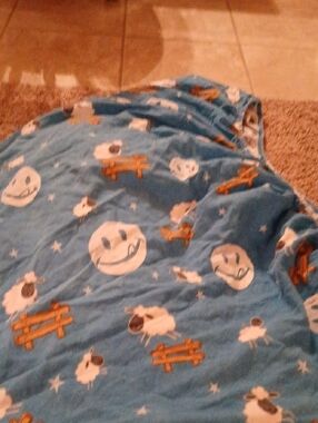Joe Boxer Blue Sheep and Moon Queen Fitted Sheet